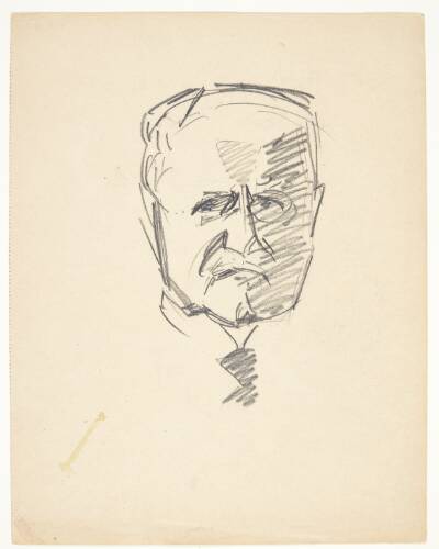 Studie til portræt af dr.med. Carl Lorentzen (1860-1932)