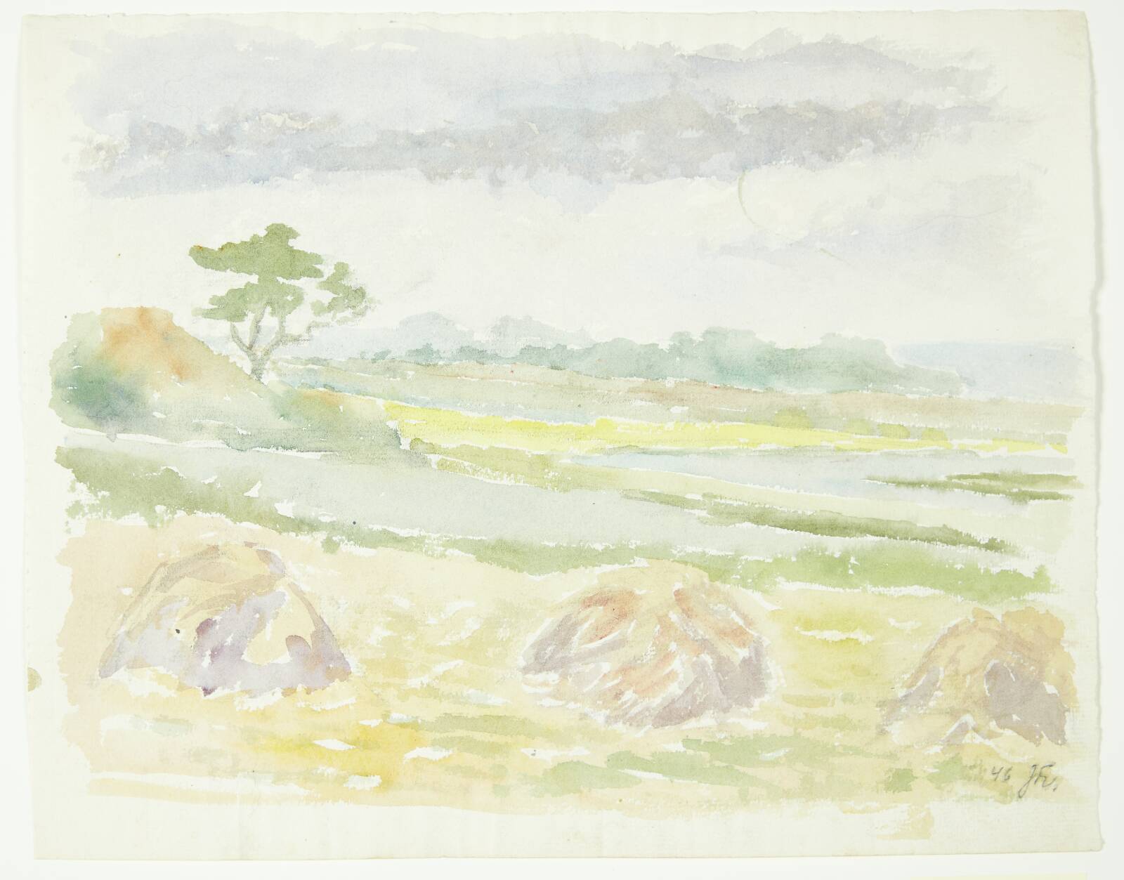 Landskab, Johannes Frederiksen, 1946