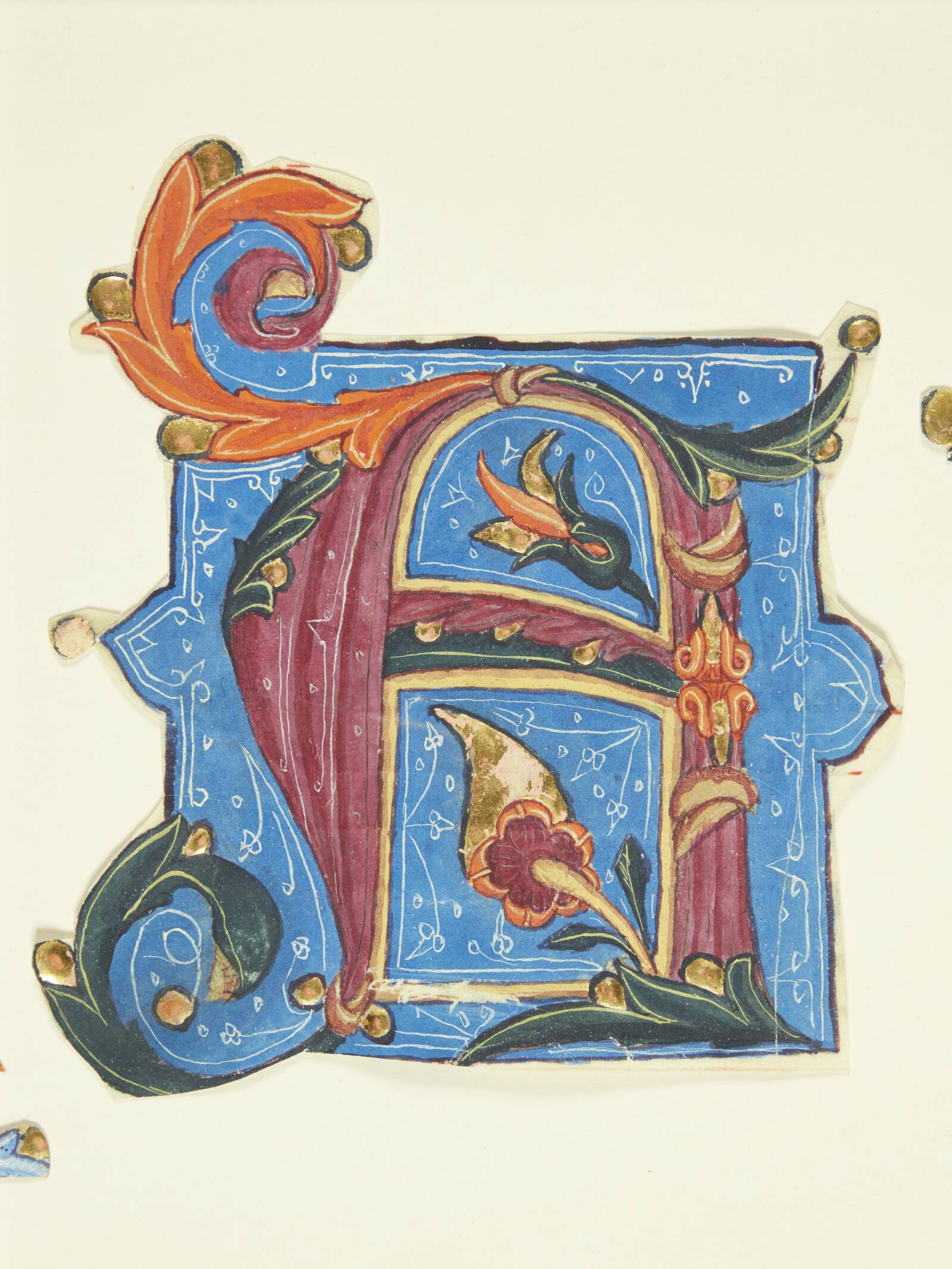 Ornamenteret initial A, Ubekendt, 1425-1500