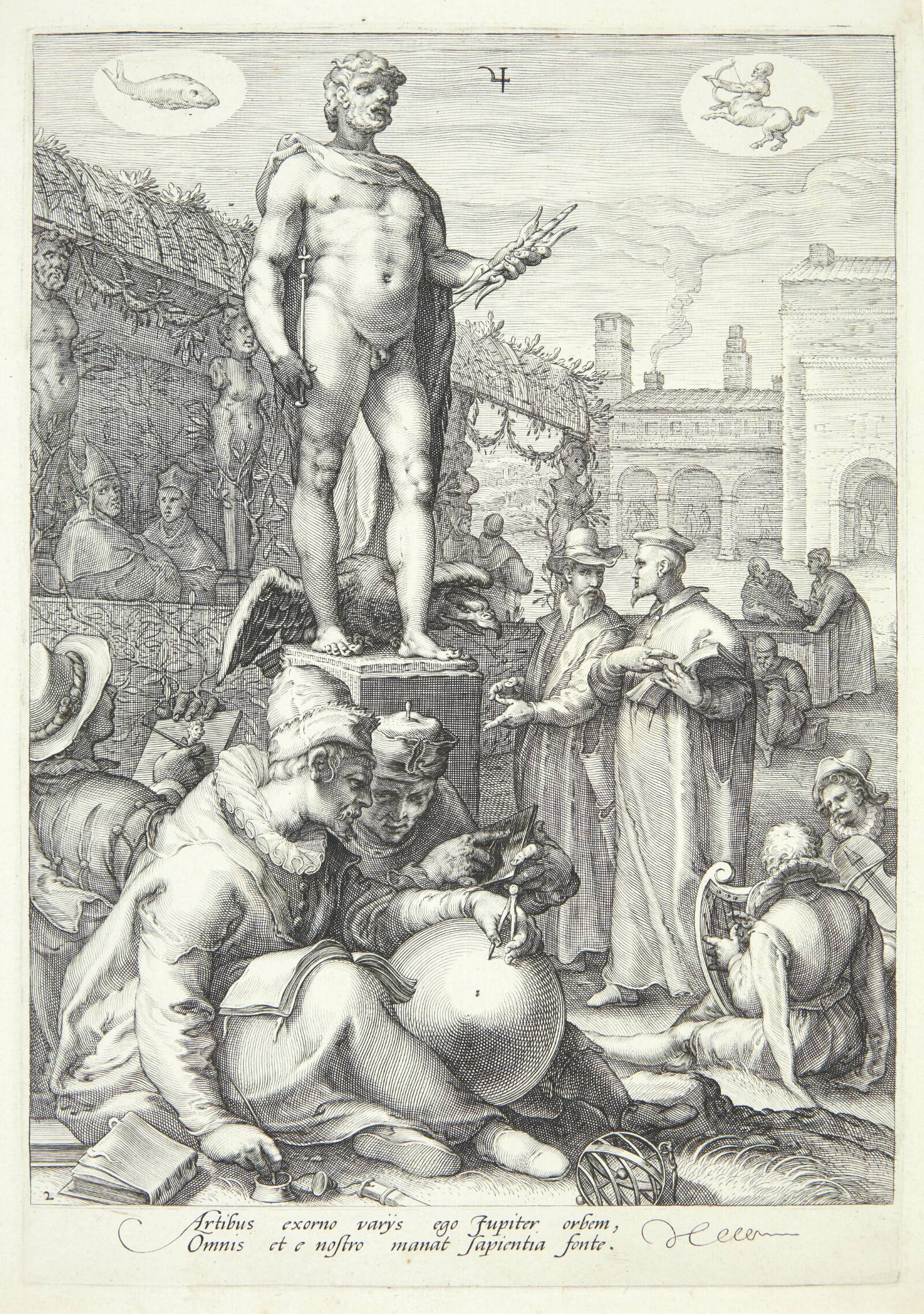 Jupiter, Jan Saenredam, 1596