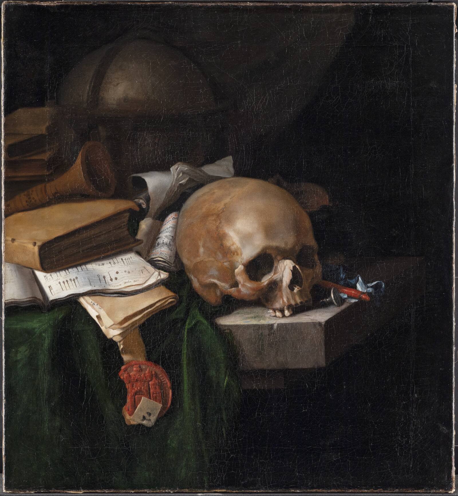 Vanitas-stilleben, Pieter van der Willigen, 1670