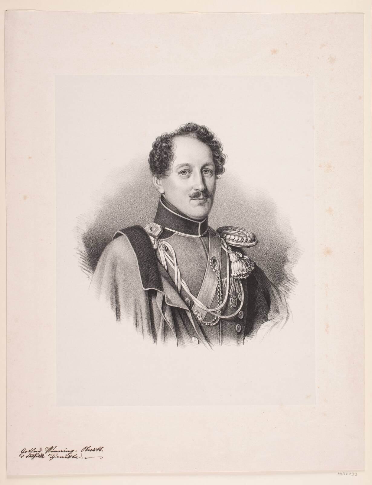 Gottlob Thevis Winning, by Emil Ditlev Bærentzen, 1840-1849