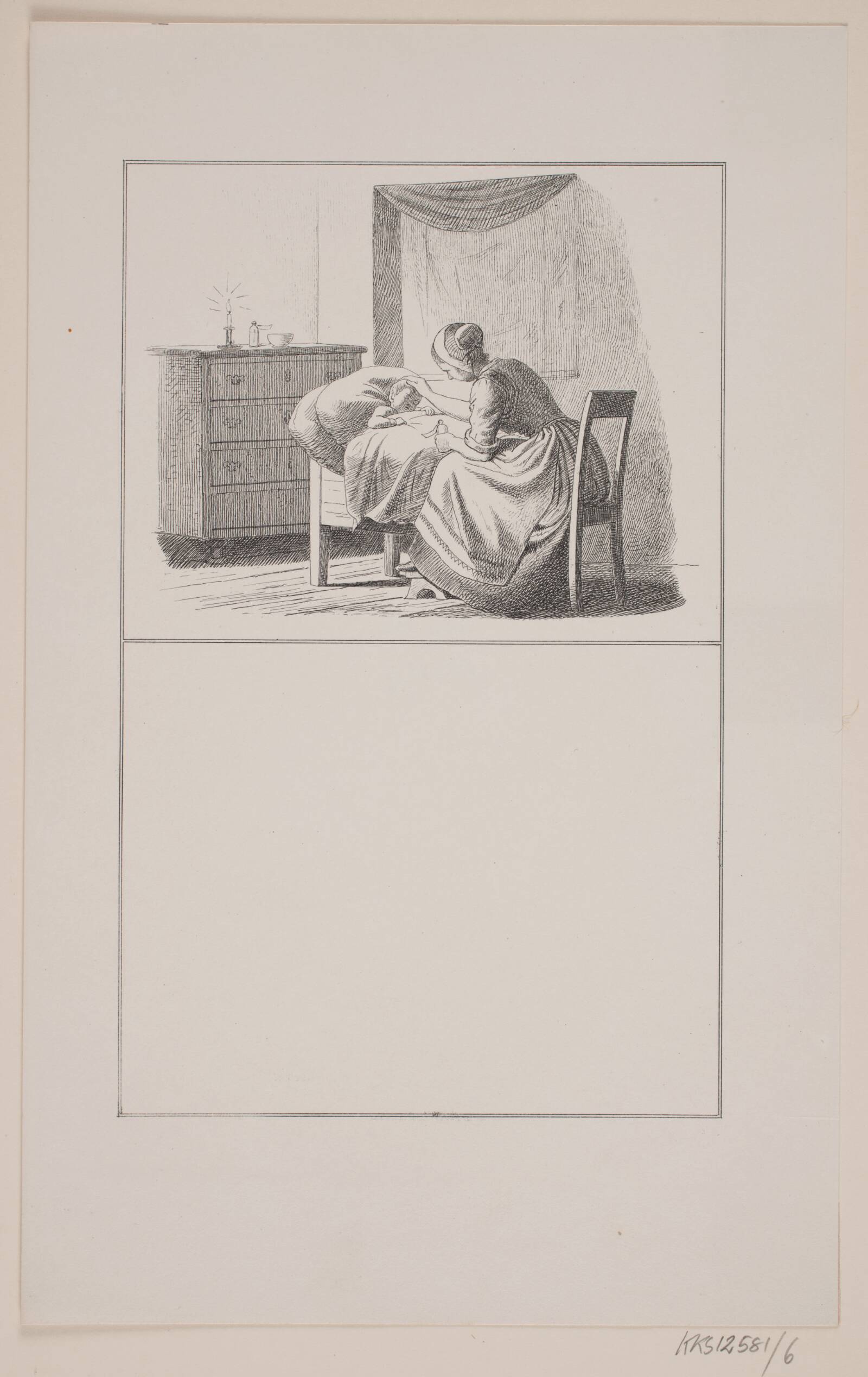 Dødens komme, Adolph Kittendorff, 1862