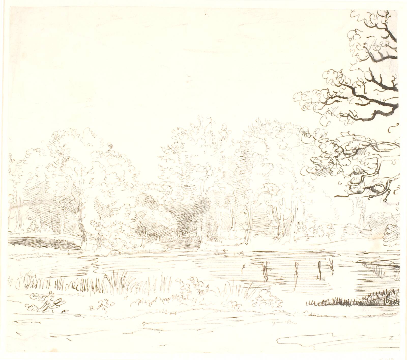 Dammen ved Hammermøllen, Dankvart Dreyer, 1843