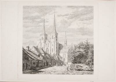 Roskilde Domkirke, set fra Sydvest