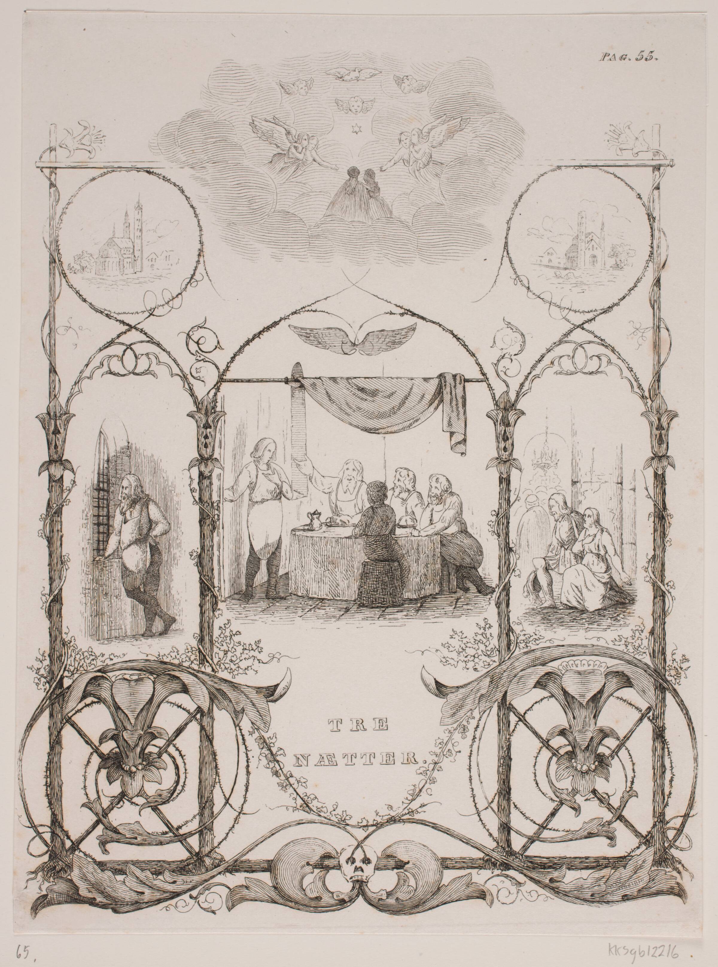 Vignetter til Wiborgs digtsamling: En Molaccord, Georg Emil Libert, 1842