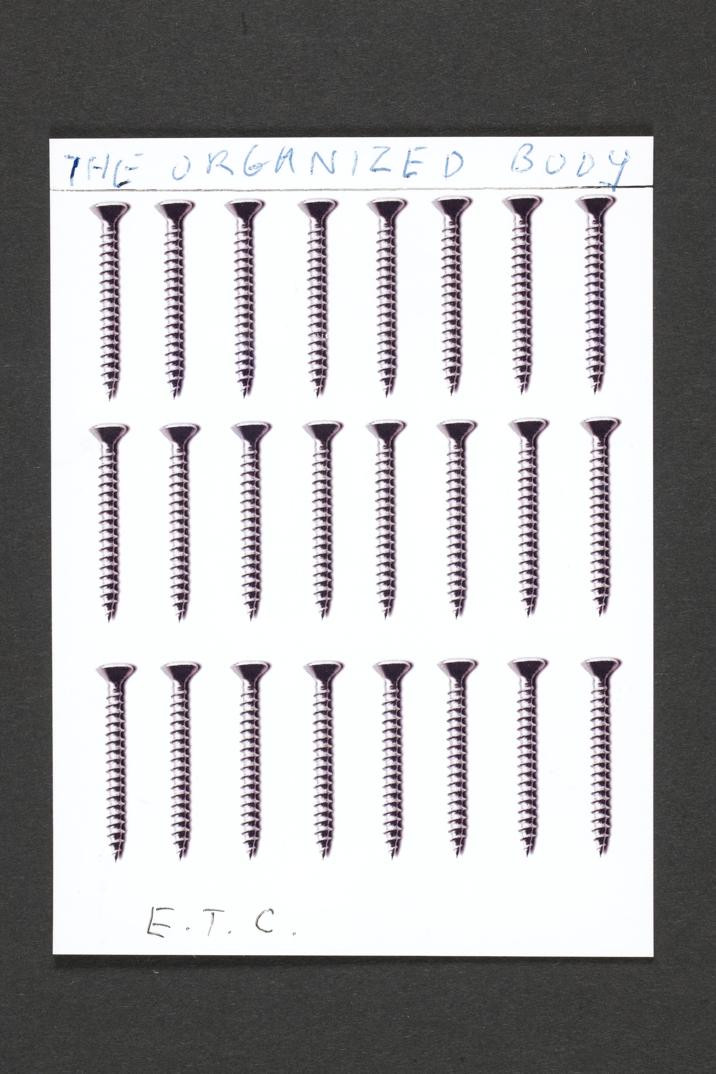 How do I make myself a body (7), Henrik Olesen, 2007