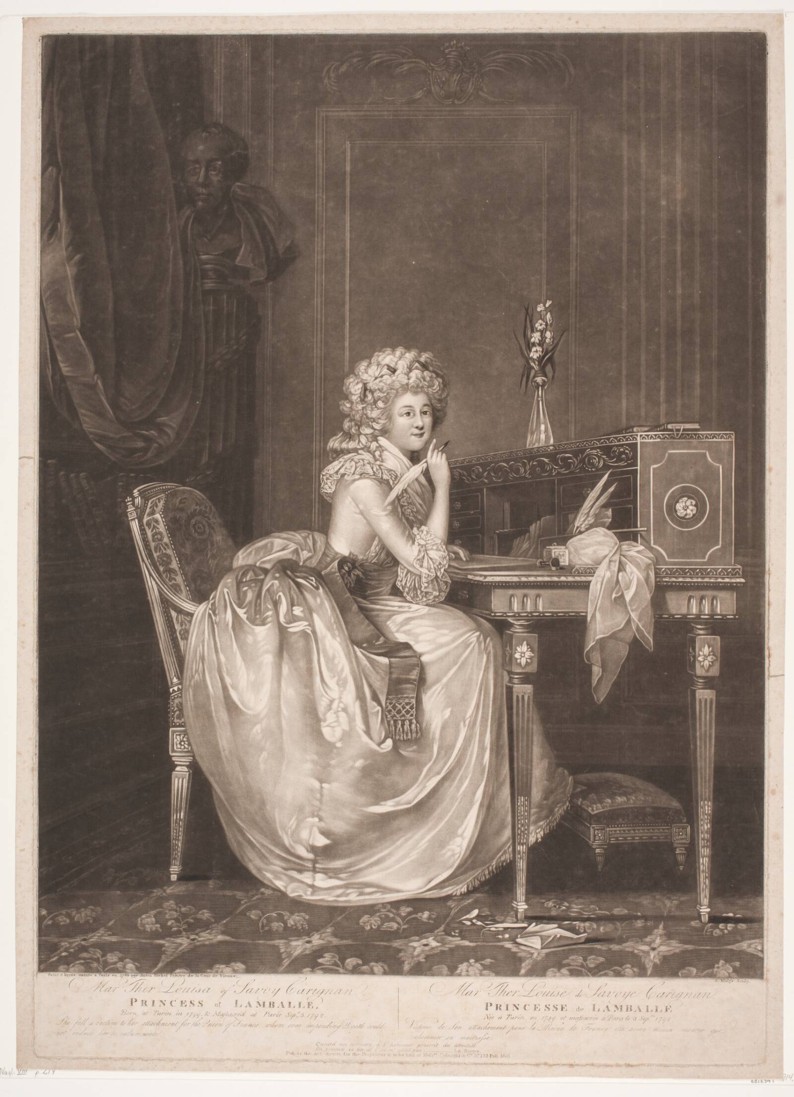 Marie Louise af Savoy, Simon Malgoc, 1700-1799