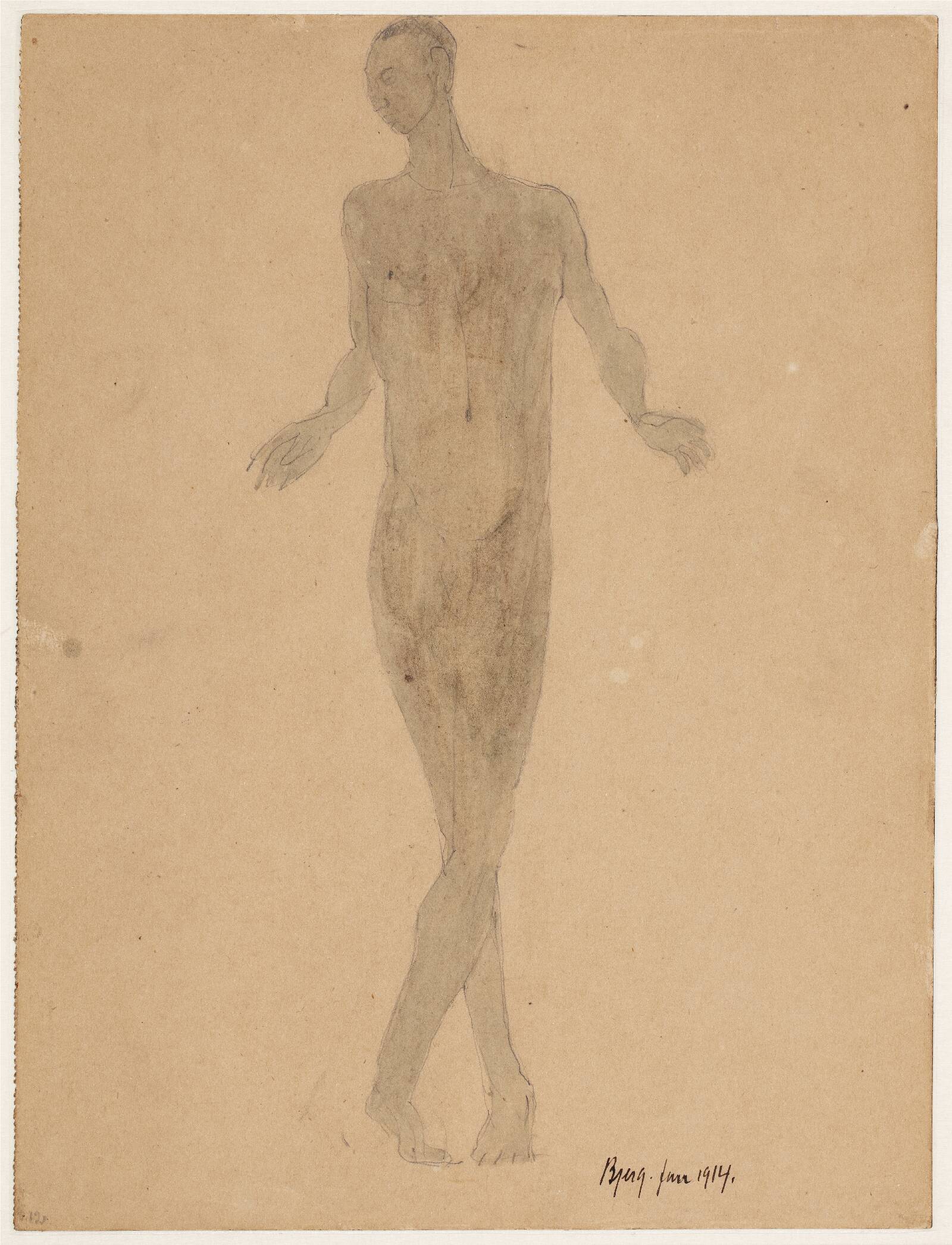 Studie til "Abessinier", Johannes Bjerg, 1914