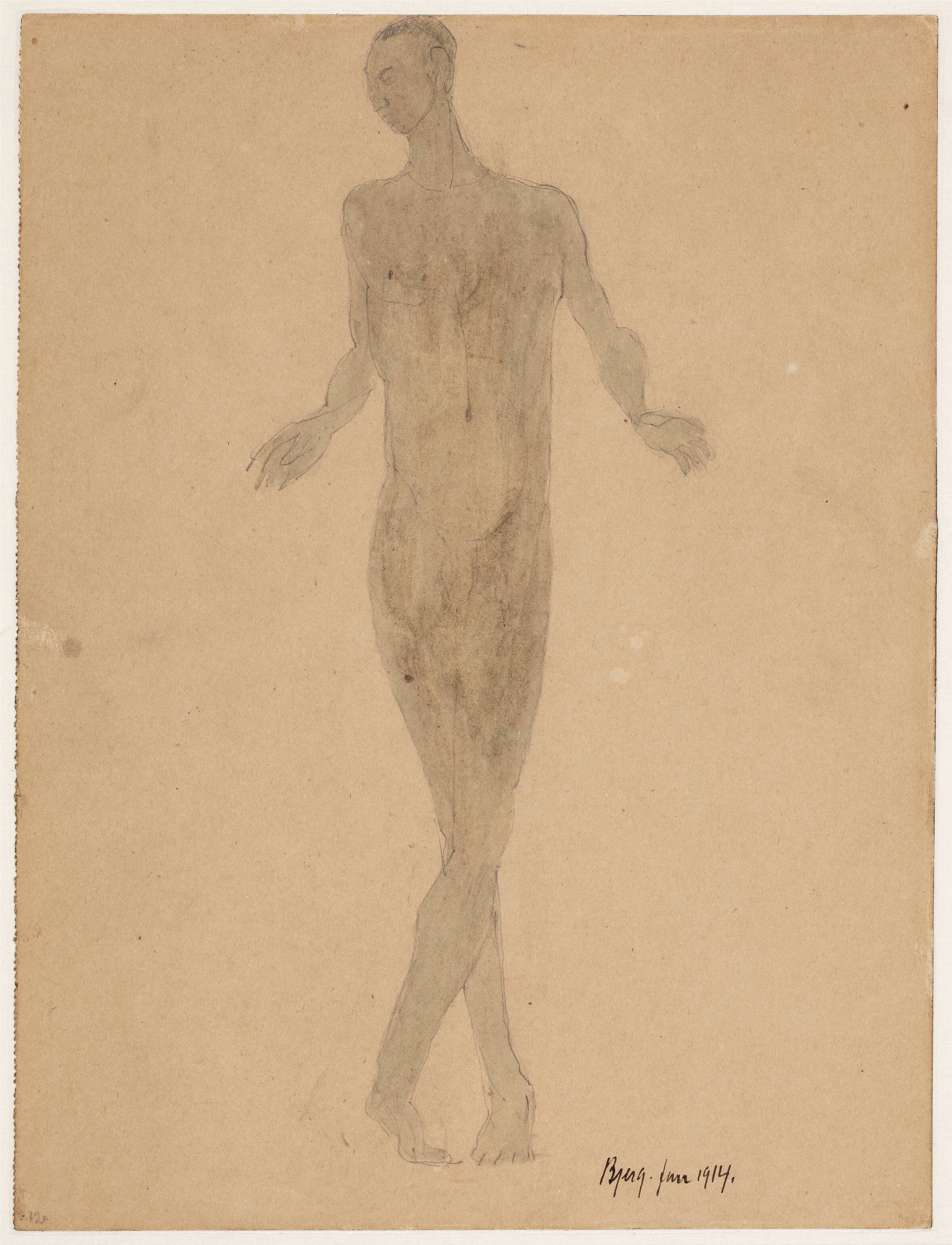 Studie til "Abessinier", Johannes Bjerg, 1914