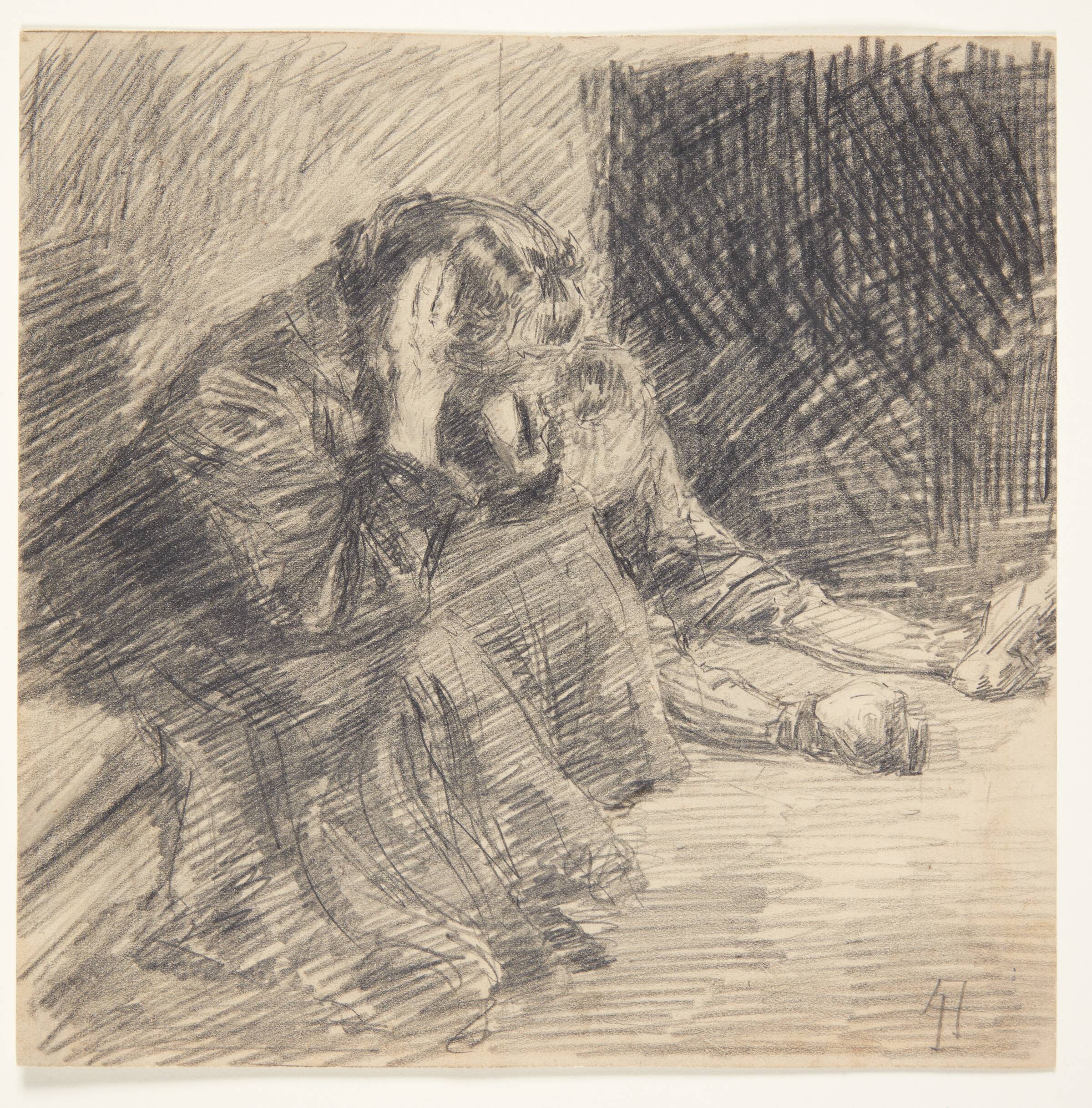 Illustration til Christian Engelstoft "Svig og List. En Historie", VI, Aksel Jørgensen, 1908