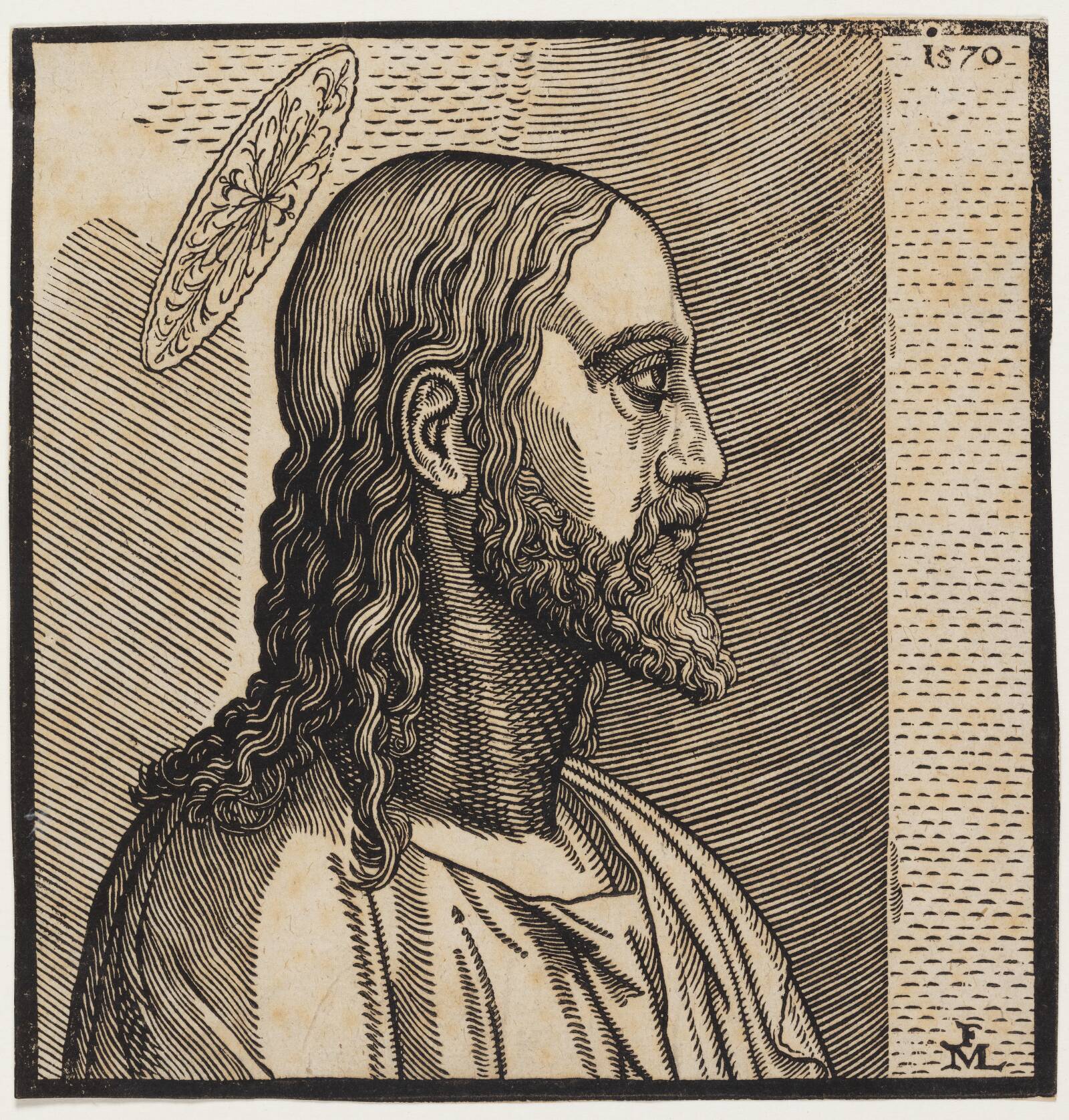 Kristusportræt, Melchior Lorck, 1570