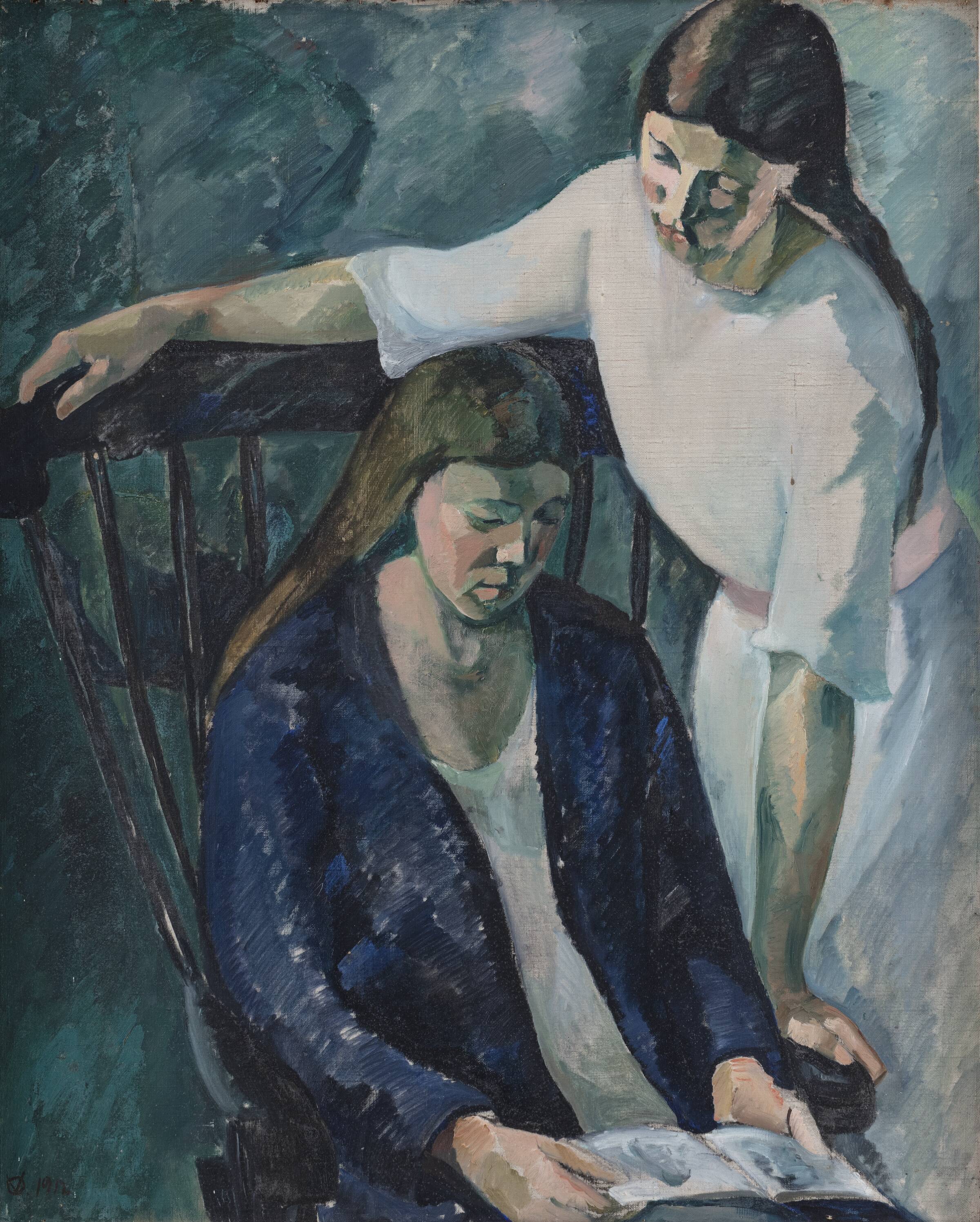 Dobbeltportræt, Nielsen, Ville Jais, 1917