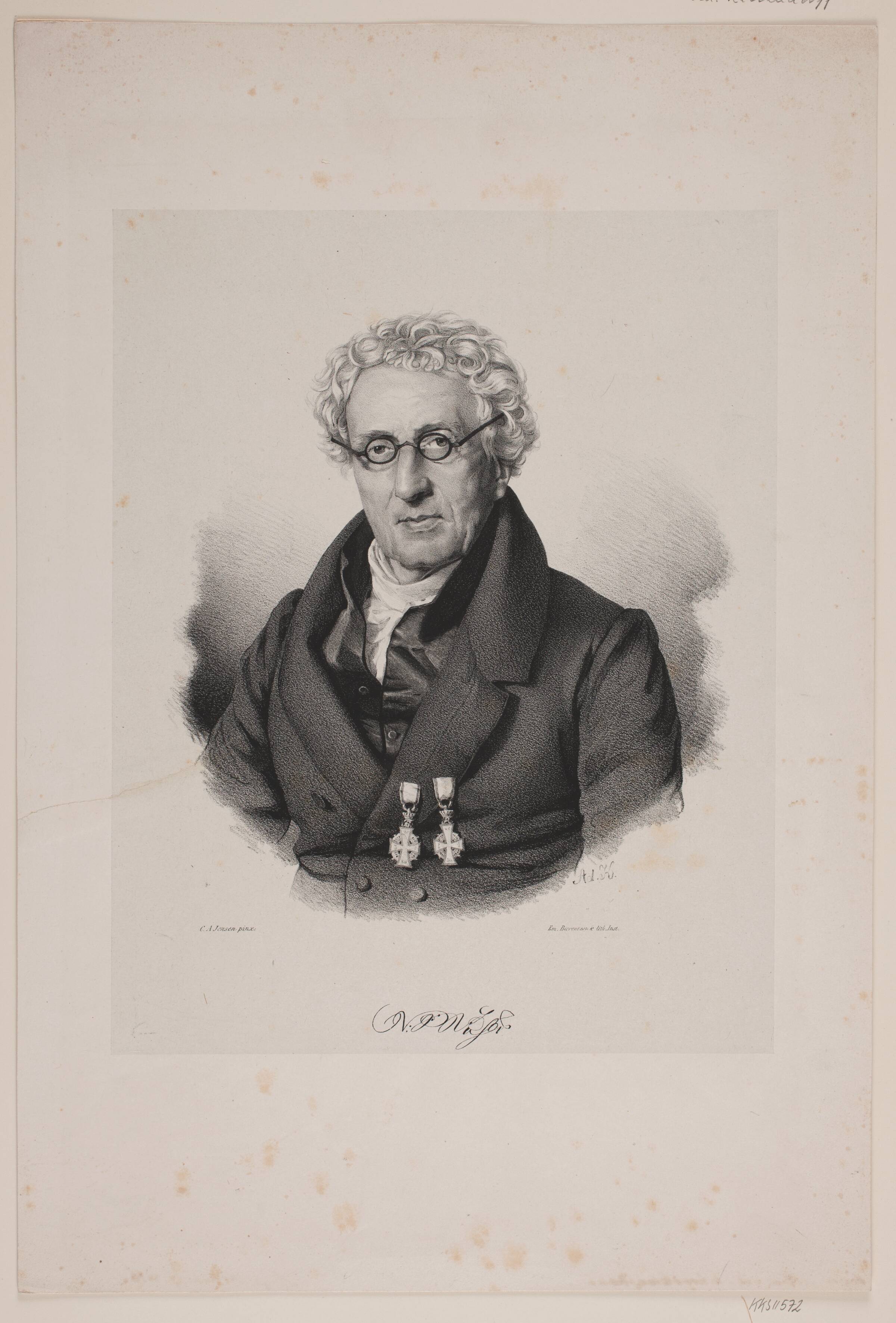 Niels Lang Nissen, Adolph Kittendorff, 1838-1850