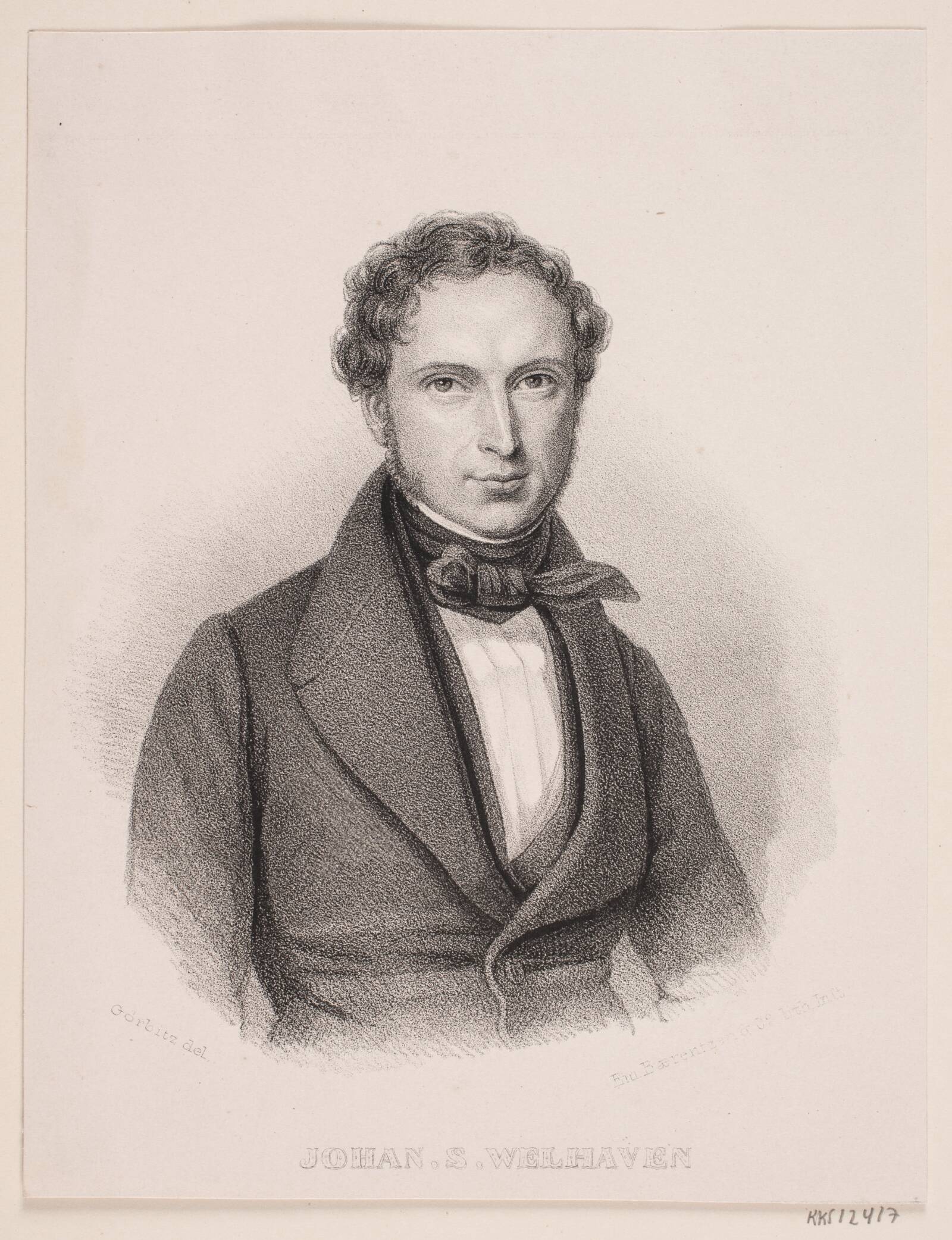 Johan S. Welhaven, Ubekendt, 1840