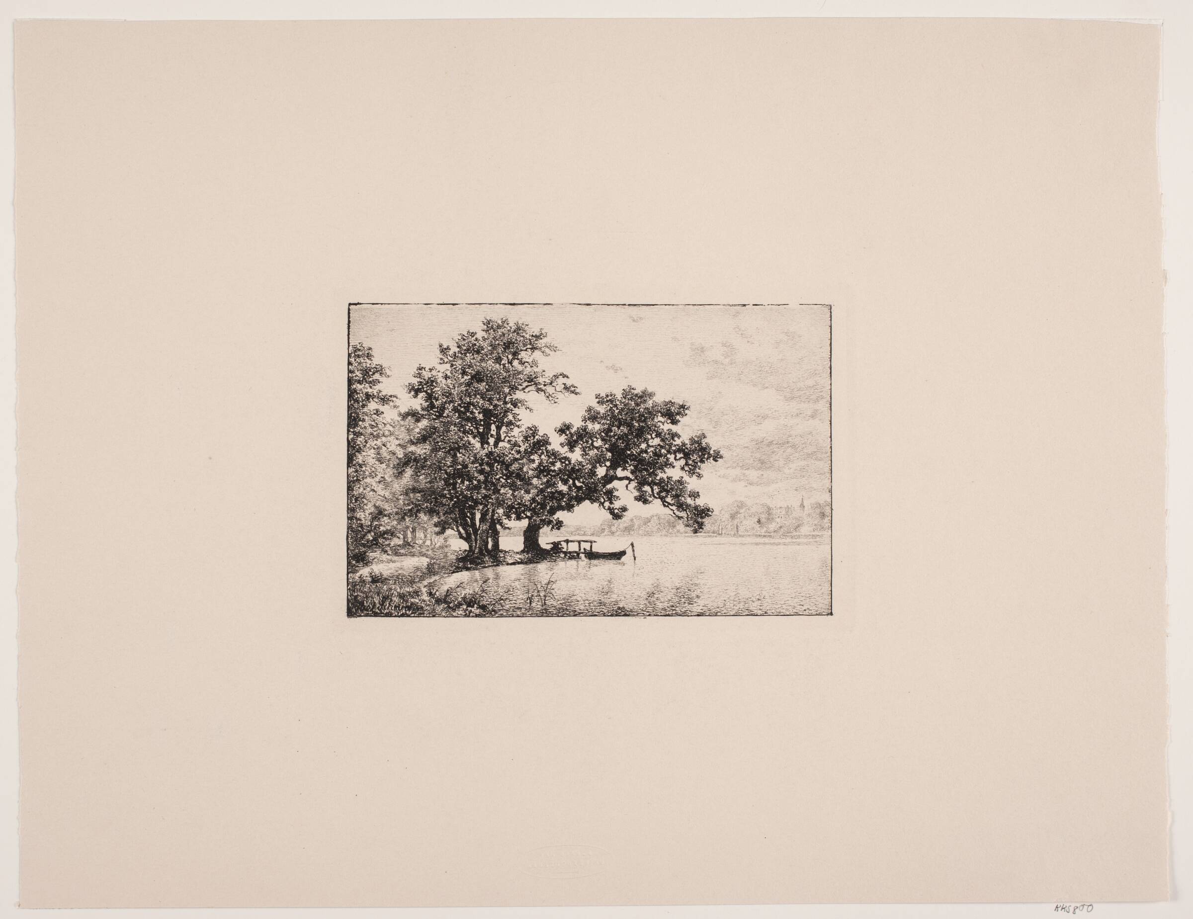 Aften ved Sorø, Axel Schovelin, 1891