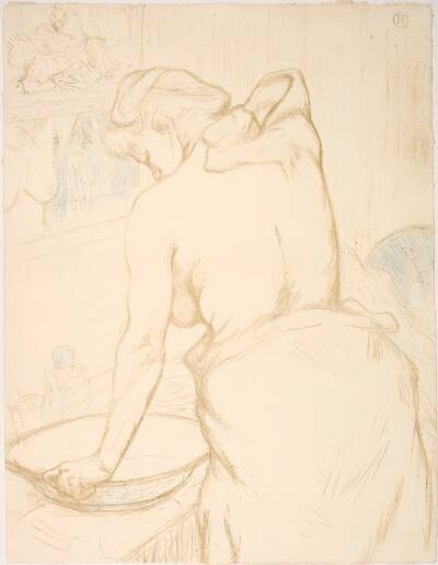 Femme qui se lave, la Toilette