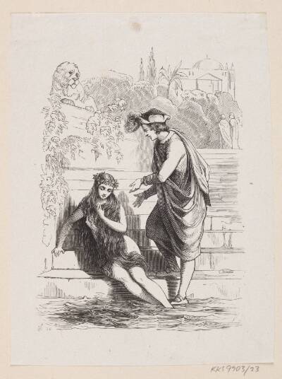 Illustration til "Den lille Havfrue" i H.C. Andersen, "Eventyr og Historier", Bind 1
