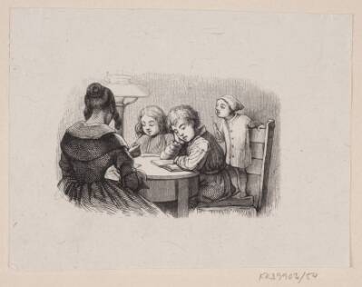 Illustration til "Ole Lukøie" i H.C. Andersen, "Eventyr og Historier", Bind 1