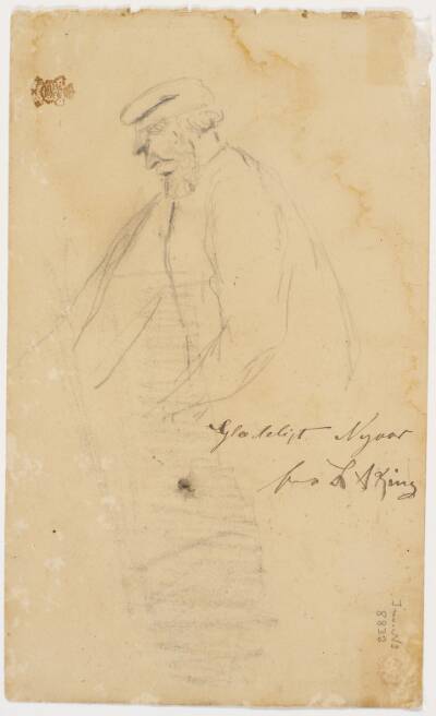Teglværksarbejder i halvfigur, profil m.v.