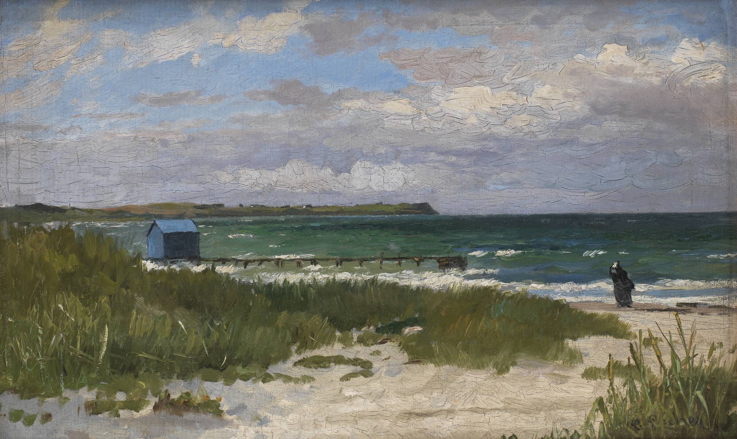 Kystlandskab. Hornbæk, Carl Locher, 1866-1915