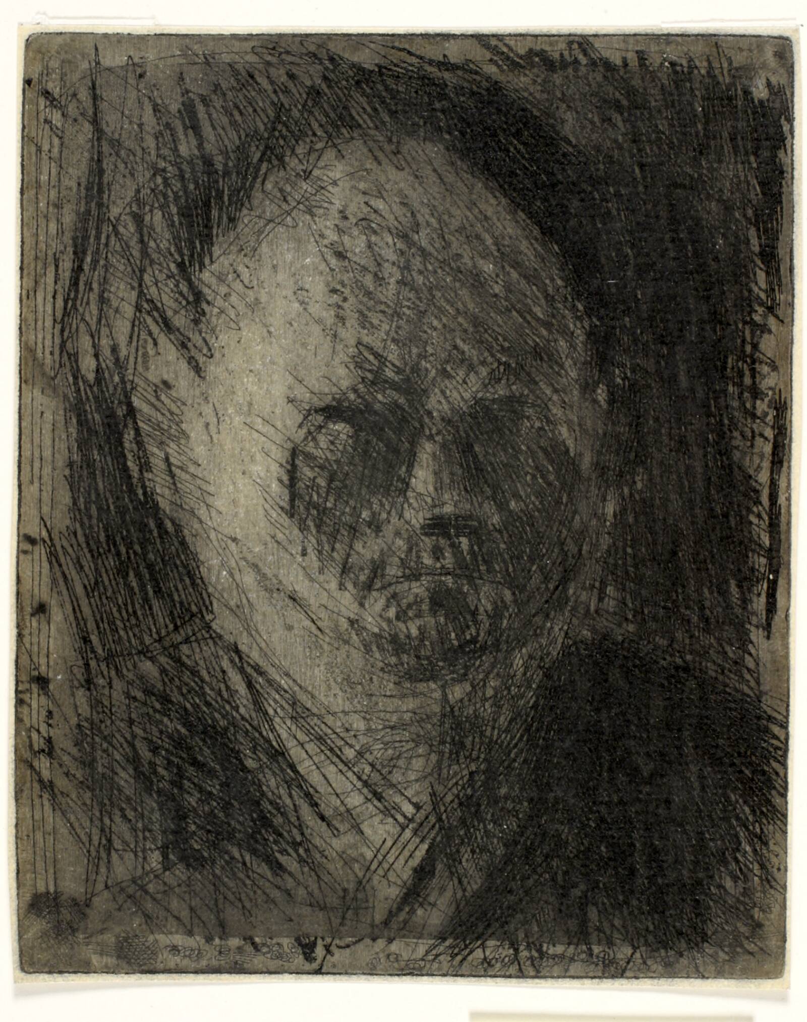 Selvportræt, Holger J. Jensen, 1950-1953