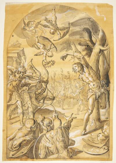 Den hellige Sebastians martyrium