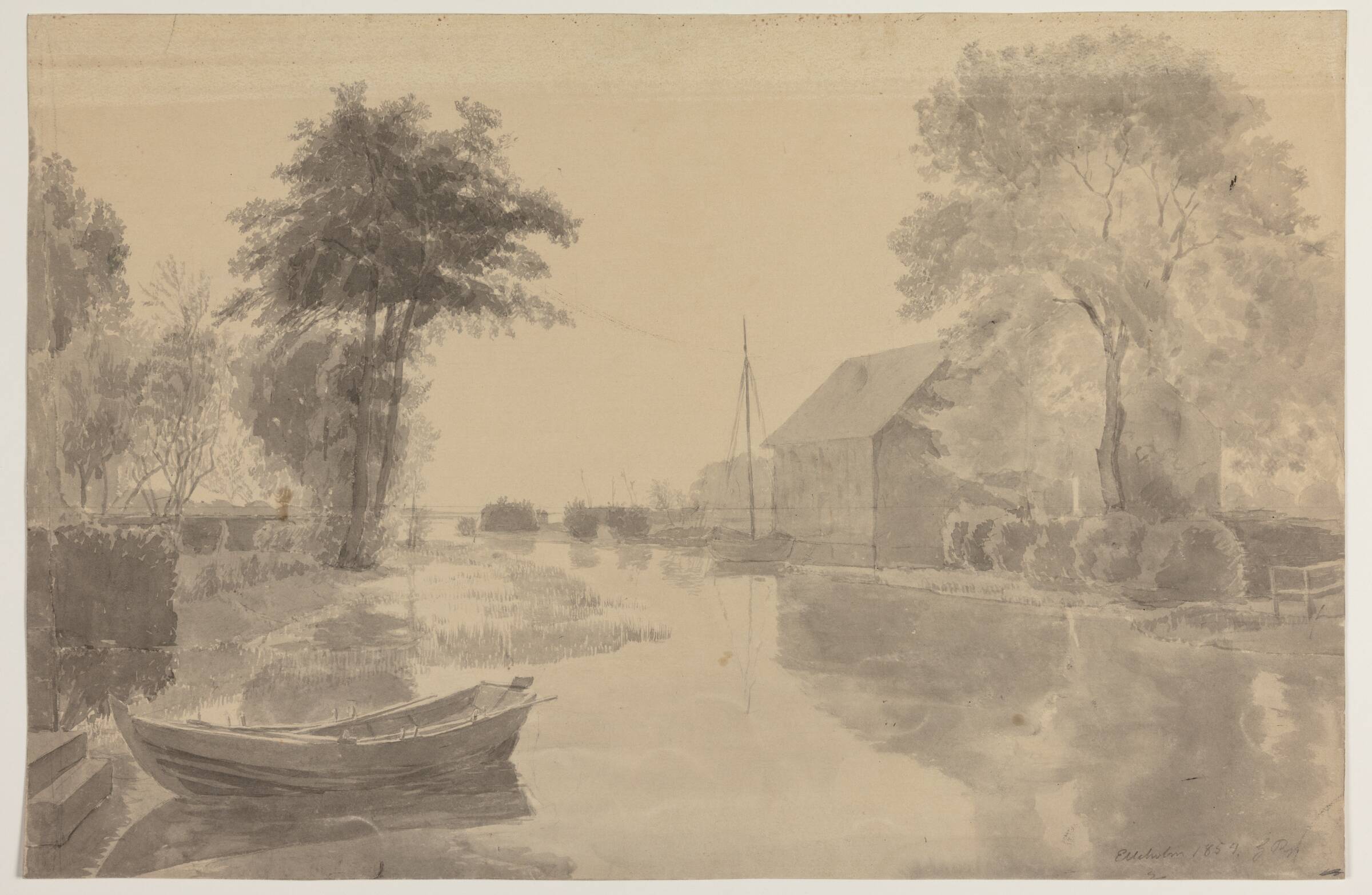 Mørumsåen ved Elleholm, Blekinge, Godtfred Rump, 1854