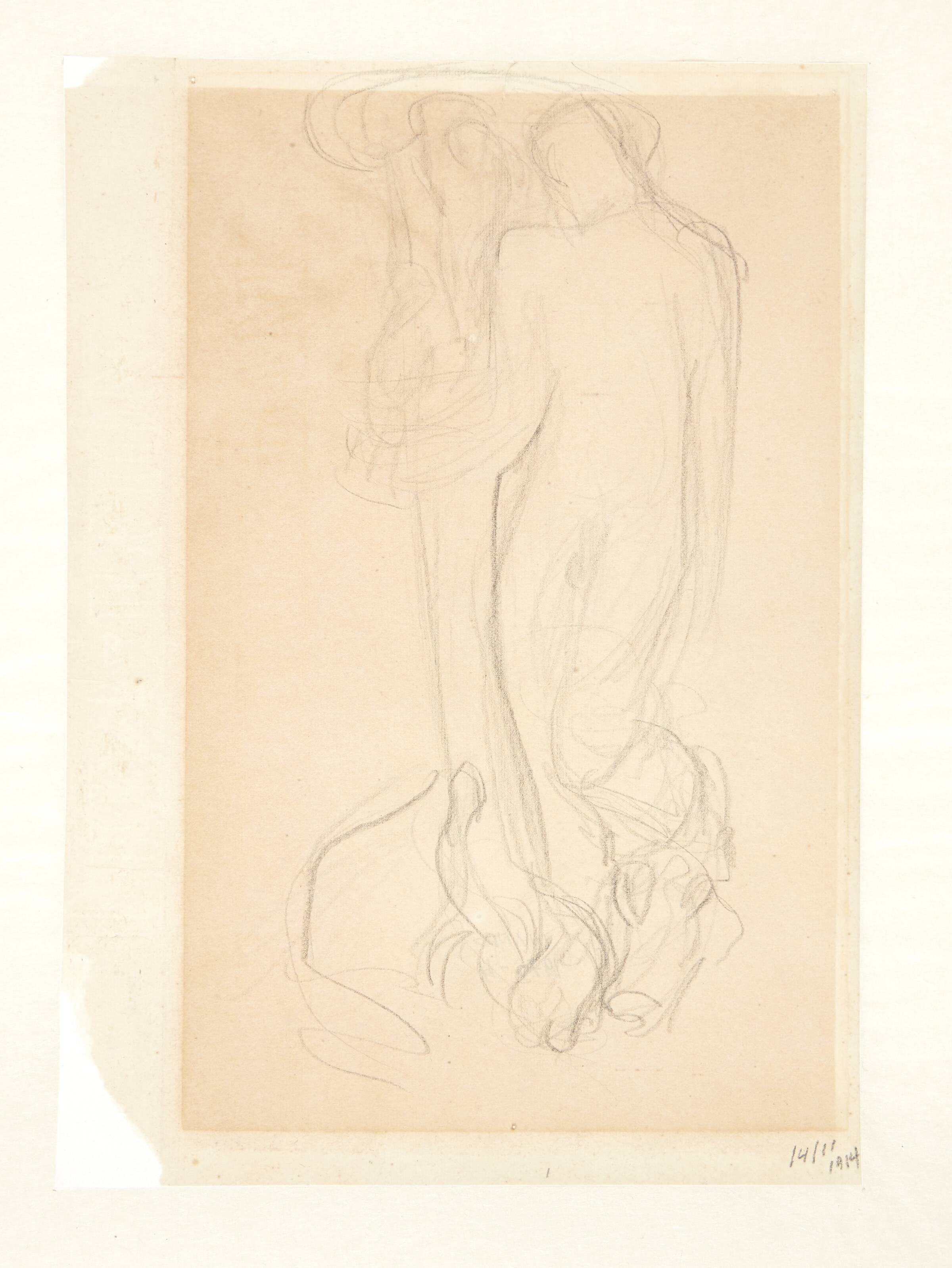 Udkast til "Vorherre puster liv i Eva", Kai Nielsen, 1914