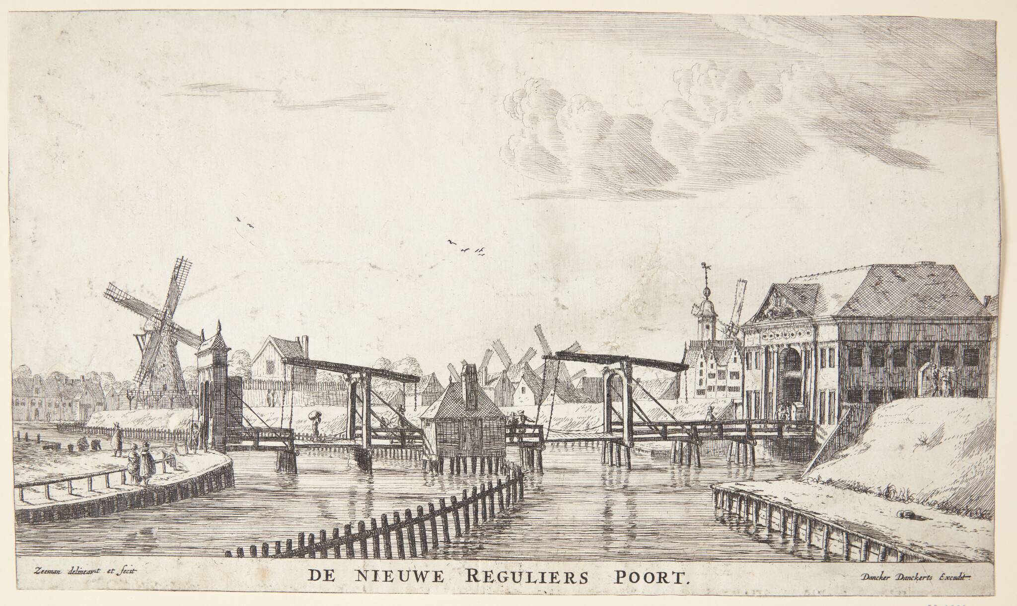 Den gamle Reguliers-port i Amsterdam