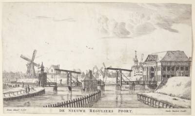 Den gamle Reguliers-port i Amsterdam