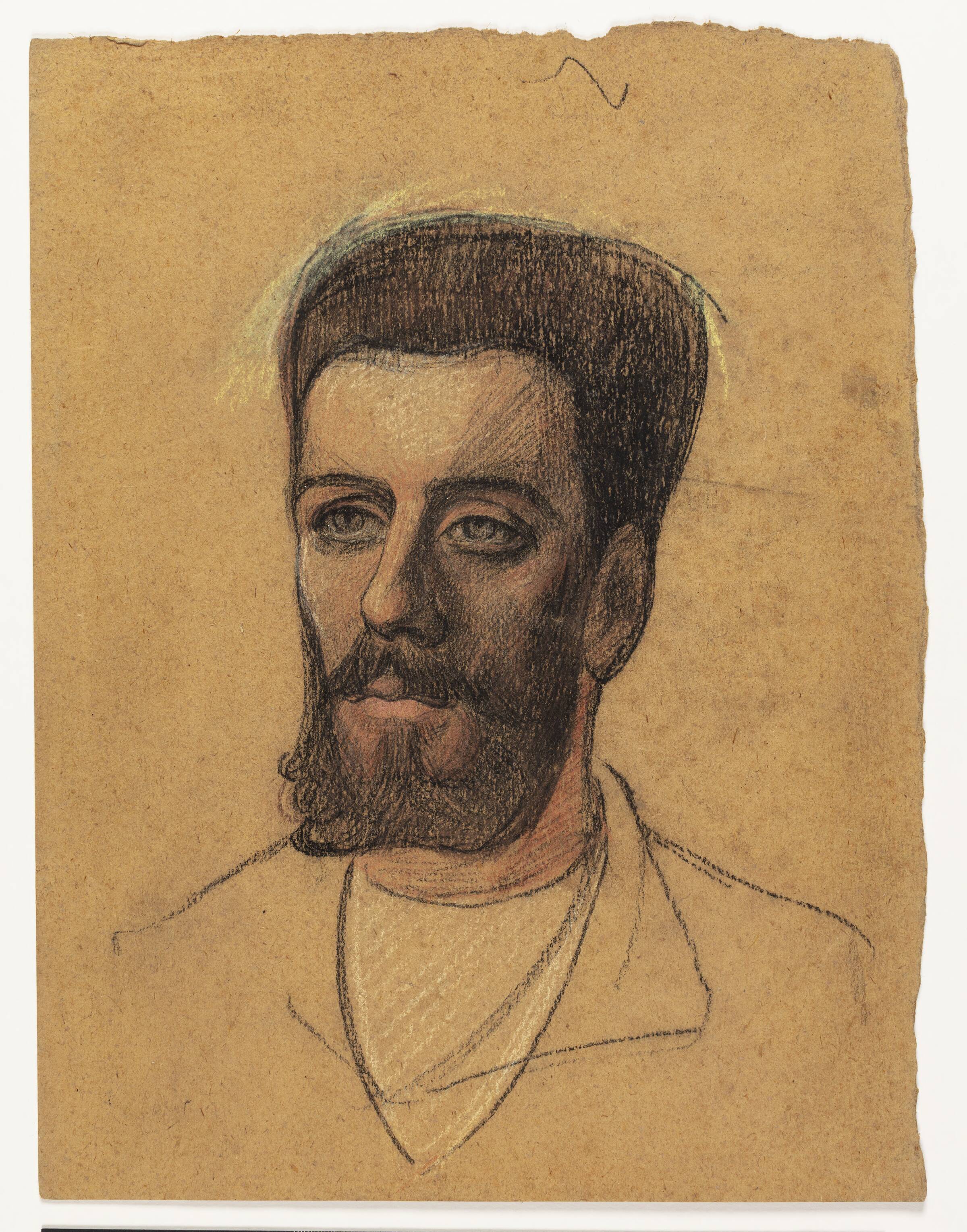 Portræt. (Jan Verkade?), Mogens Ballin, 1891-1892