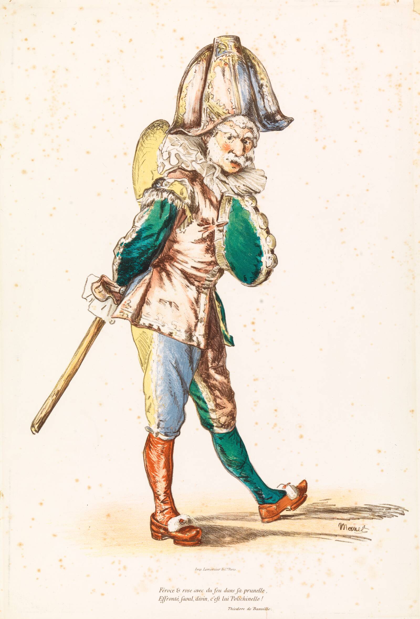 Polichinelle, Édouard Manet, 1874