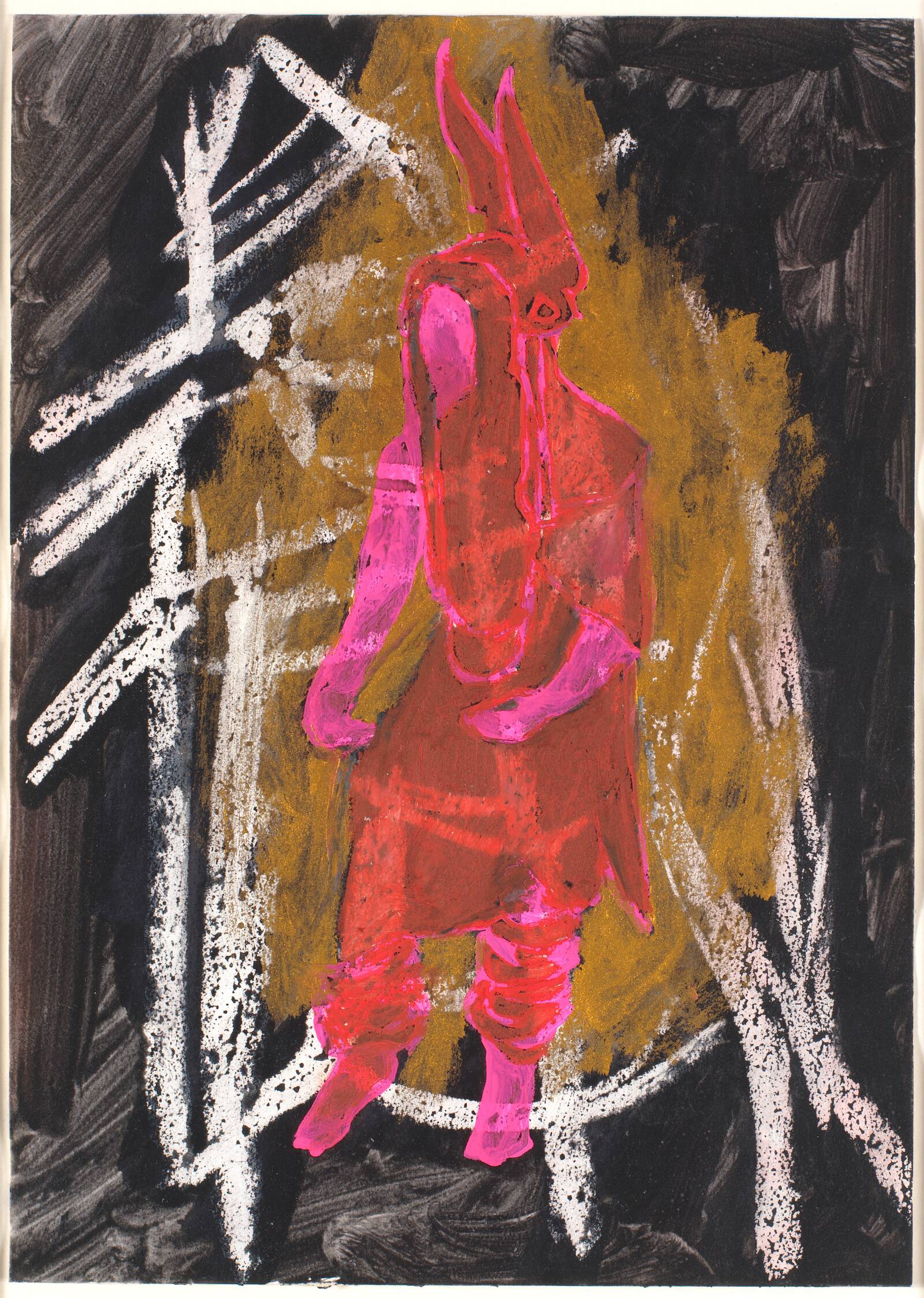 Tegning, Nina Sten-Knudsen, 1984