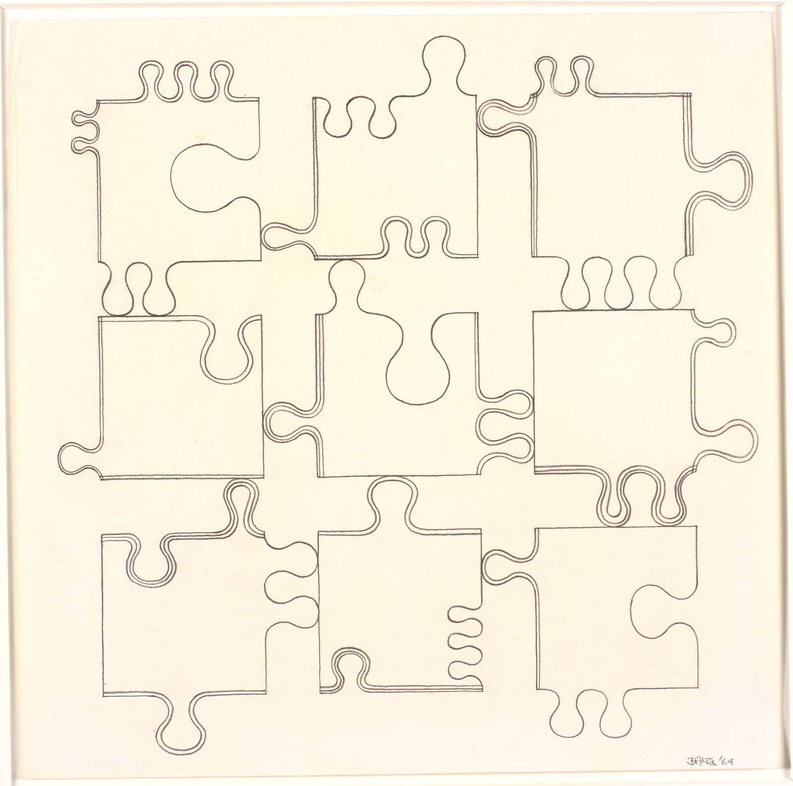Uden titel, No. 9, Thomas Bang, 1964