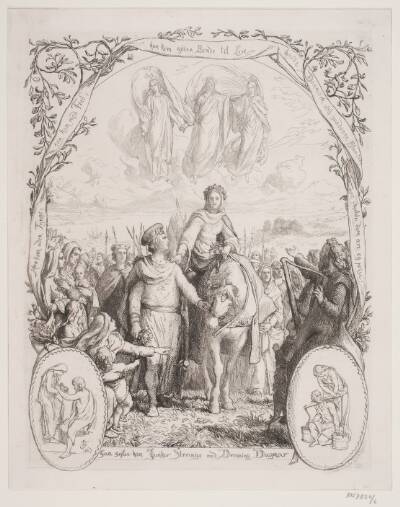 Illustration nr. 6 til "Visen om Dronning Dagmars ankomst til Danmark"