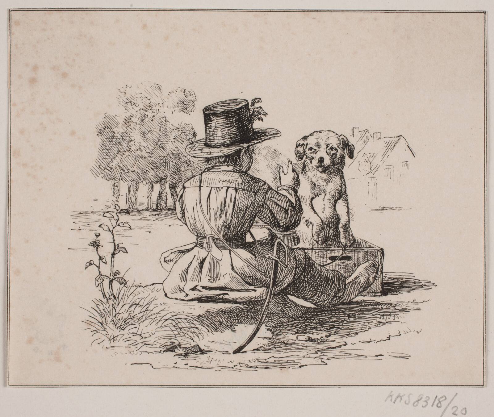 Køreturen, Adolph Kittendorff, 1845