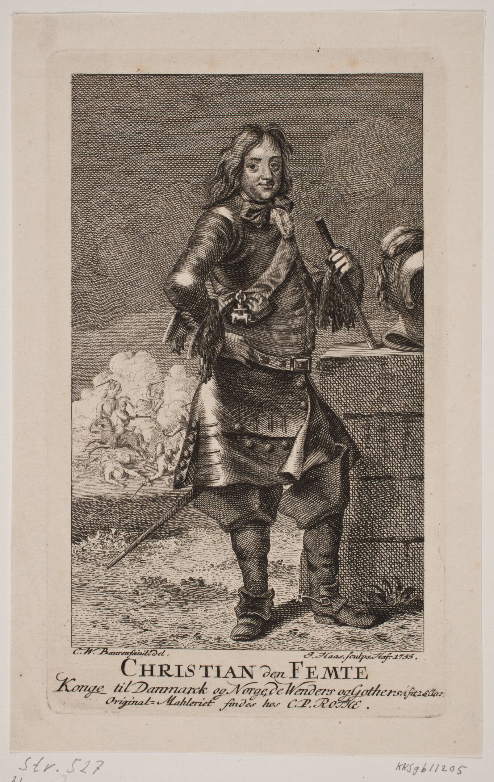 Christian V, Jonas Haas, 1755