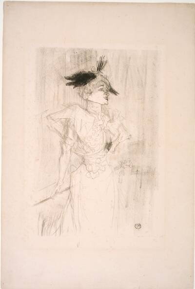 Mademoiselle Marcelle Lender, debout