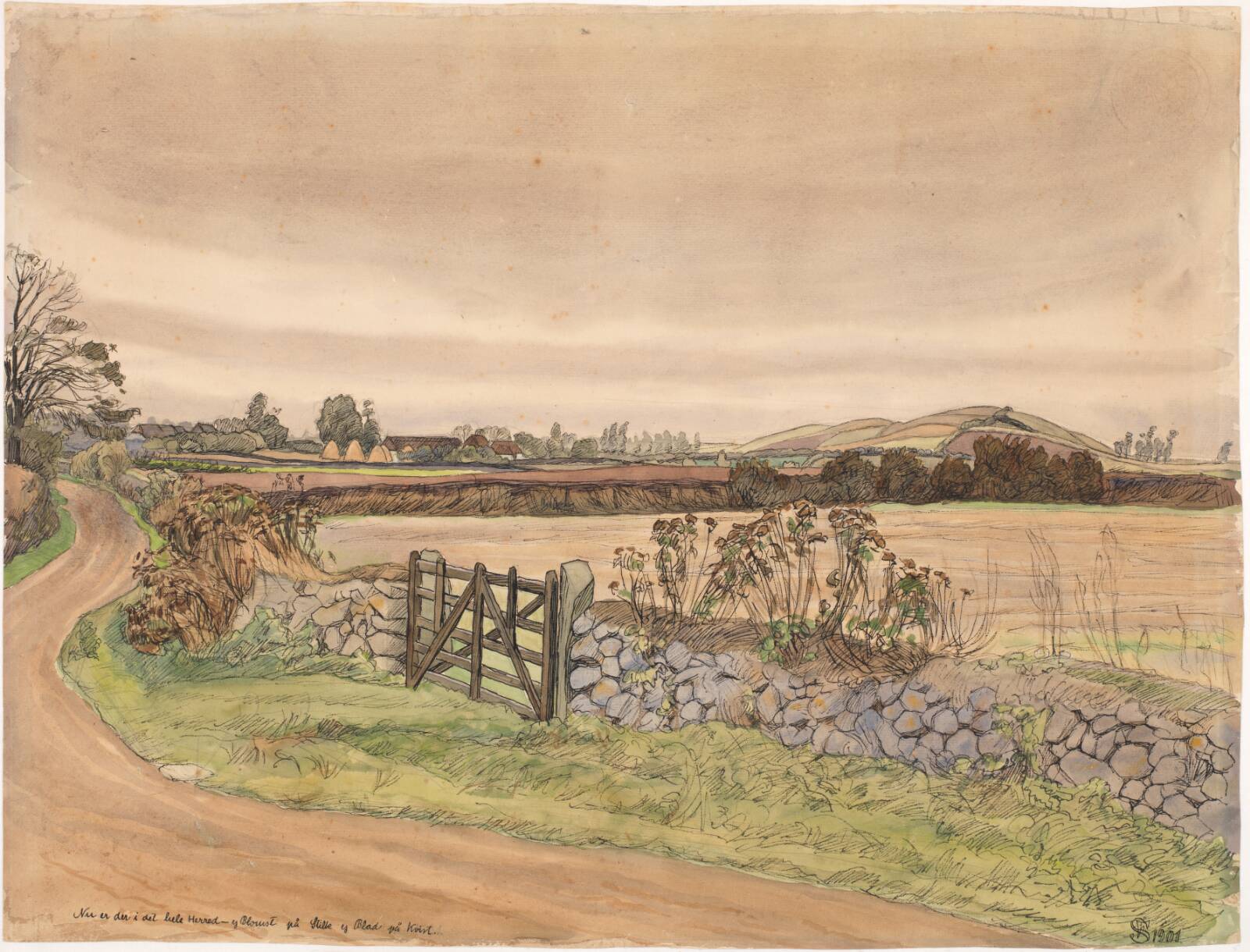 Efterårslandskab, Fritz Syberg, 1901