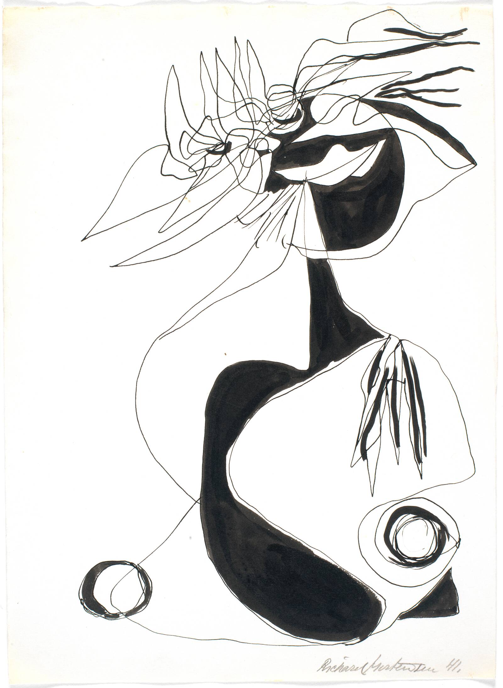 Botanisk figuration, Richard Mortensen, 1940