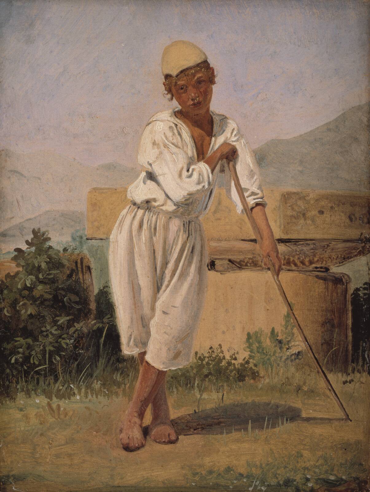 A Sheperd Boy. Pompeii, by Constantin Hansen, 1838