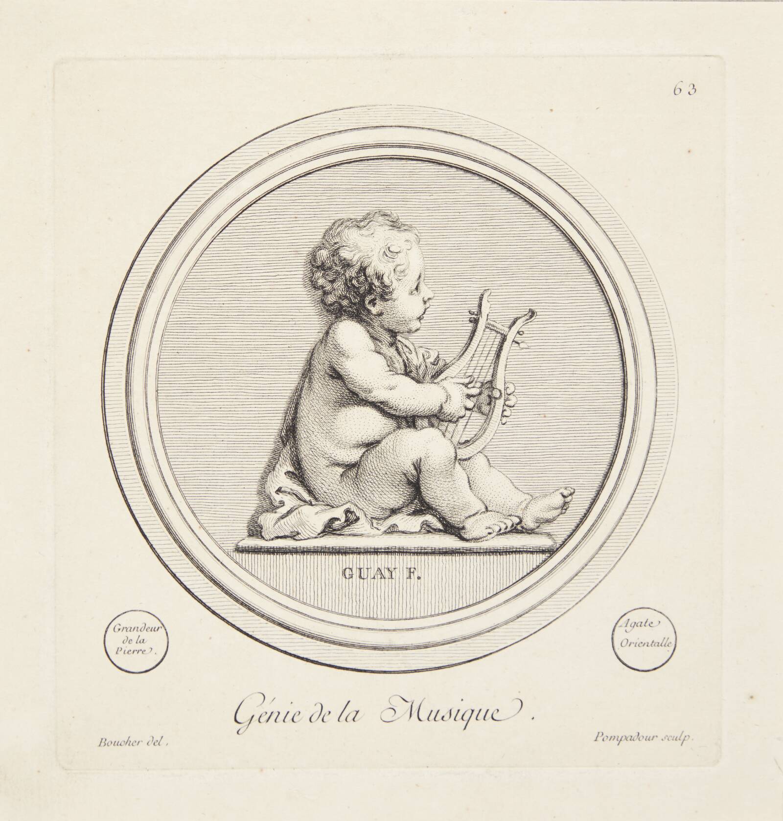Musikkens genius, Madame de Pompadour, 1753-1757