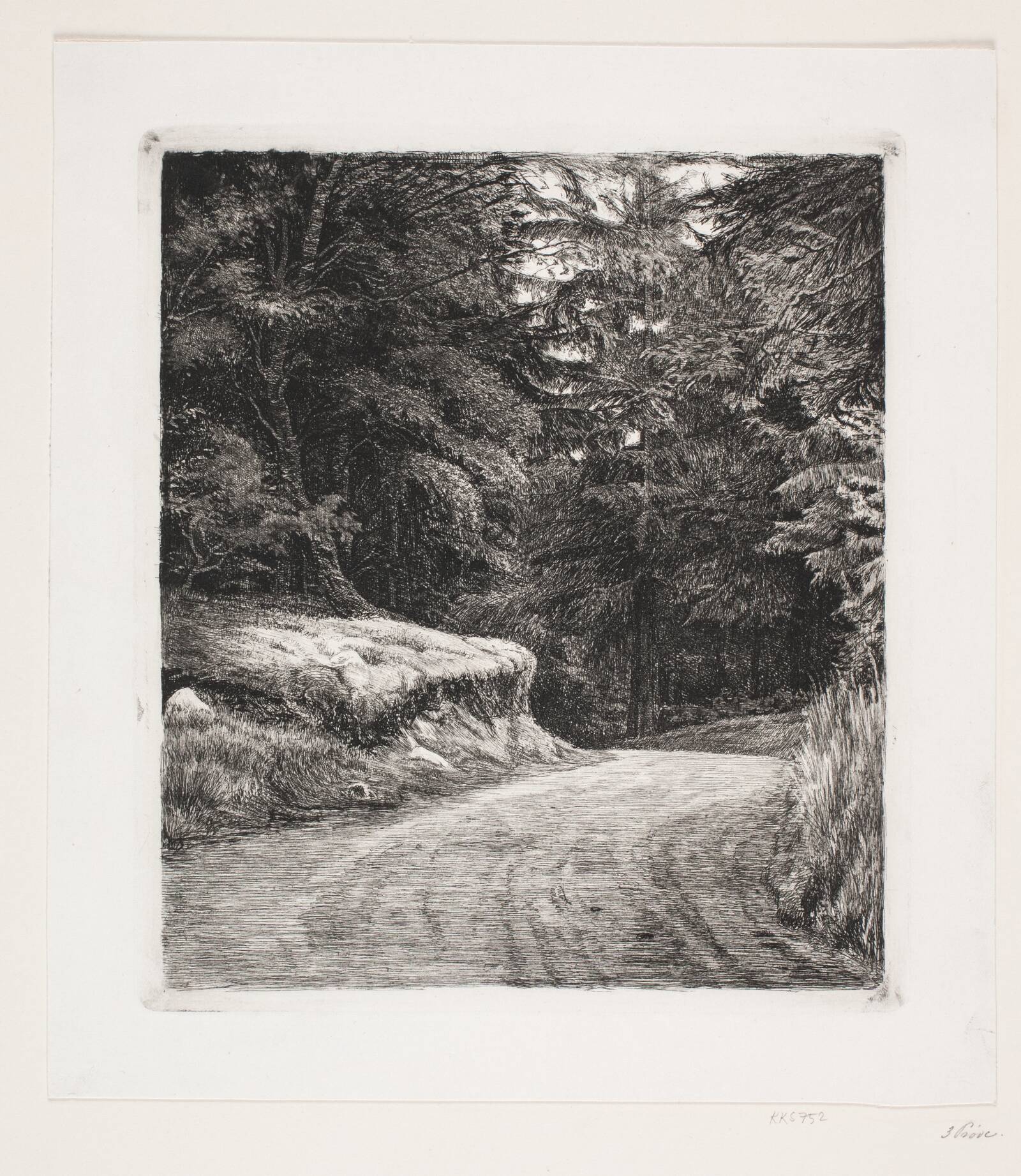 Vejen i Granskoven, Carl Bloch, 1885