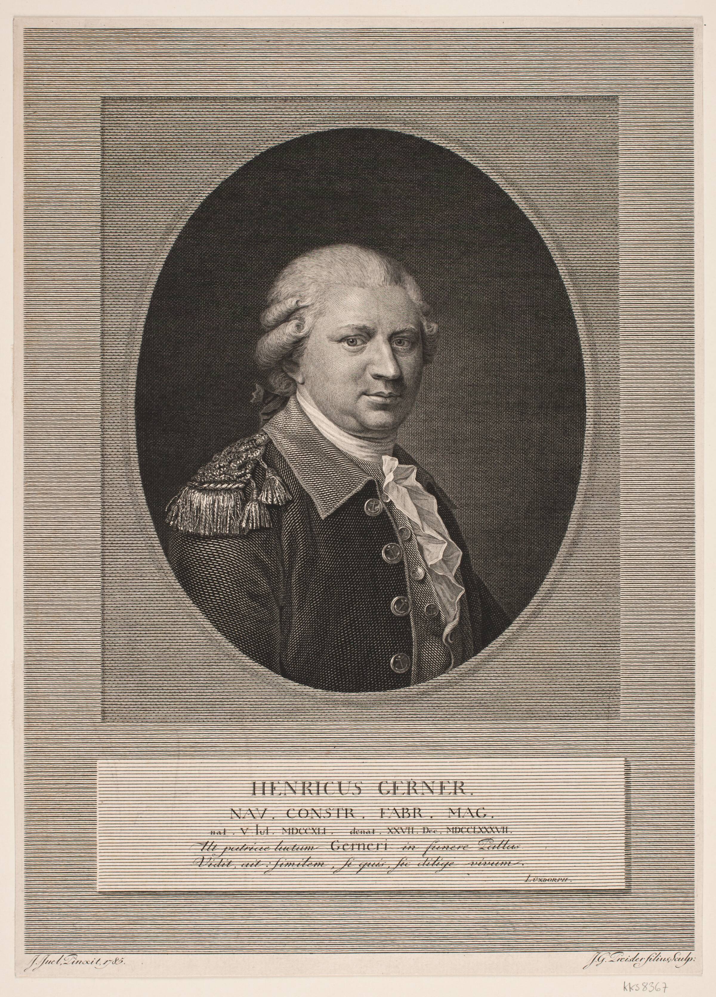 Henrik Gerner, J.G. Preisler, 1790