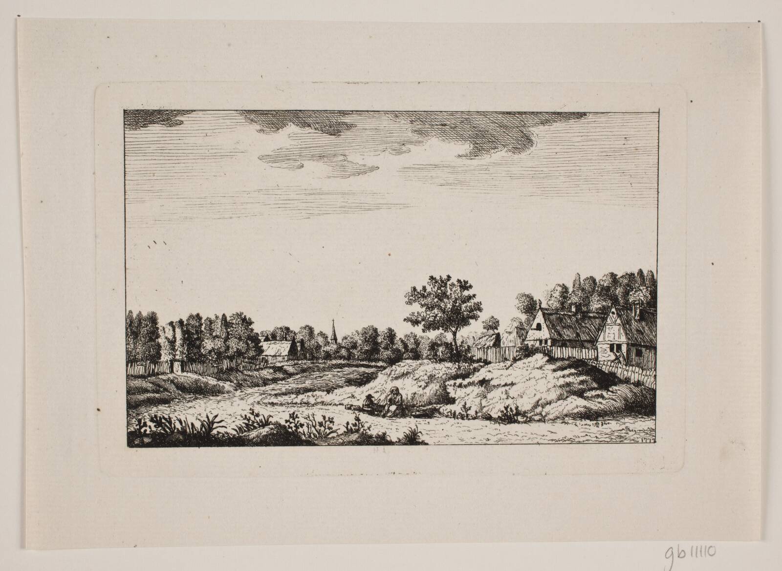 Vej gennem Landsby, Johan Bülow, 1777