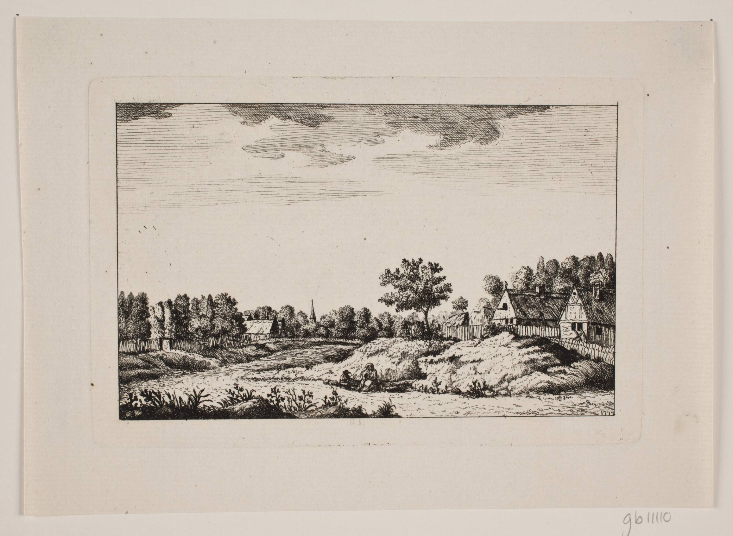 Vej gennem Landsby, Johan Bülow, 1777