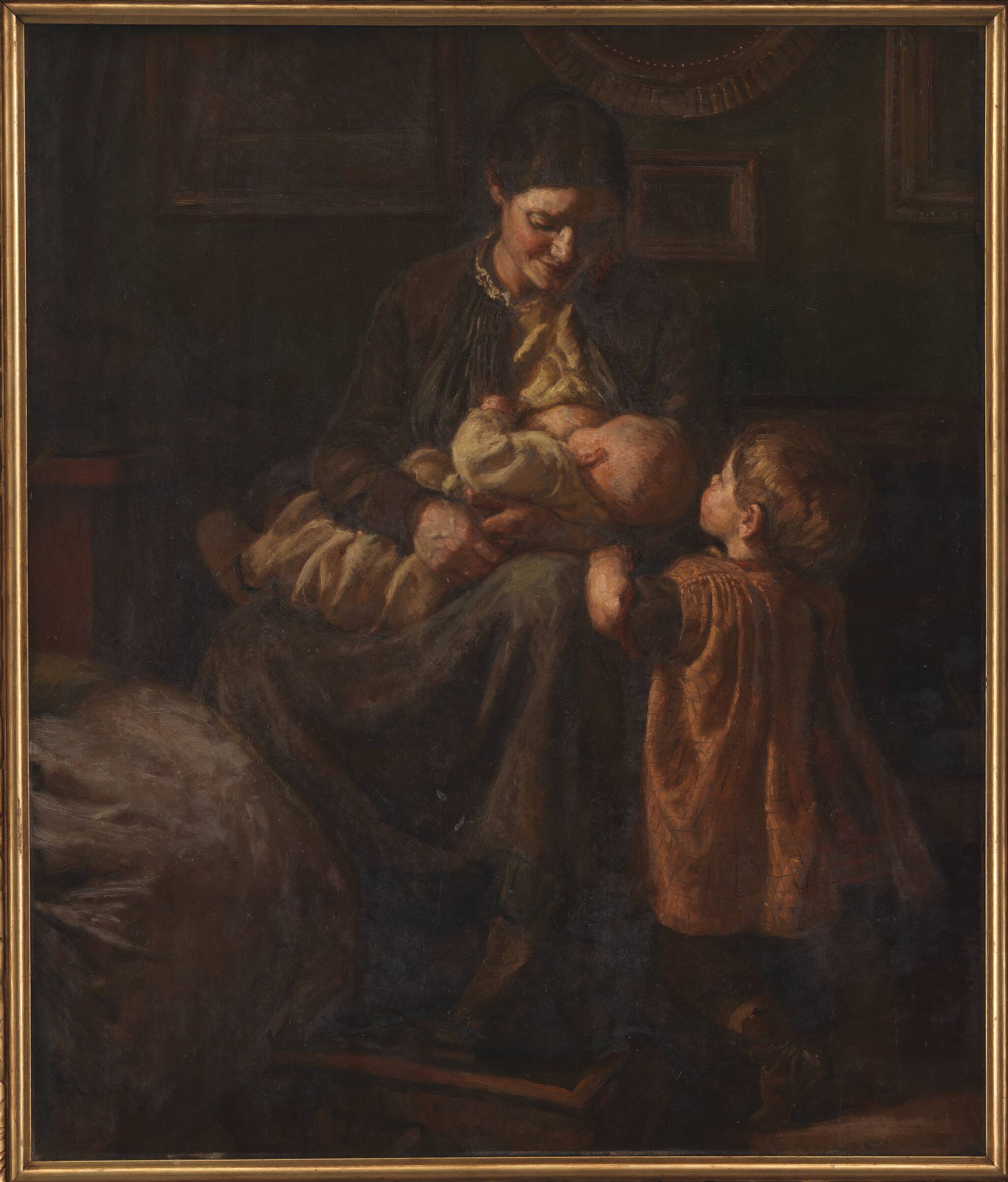 Kunstnerens Hustru Med To Børn, 1890, Joakim Skovgaard | SMK Open