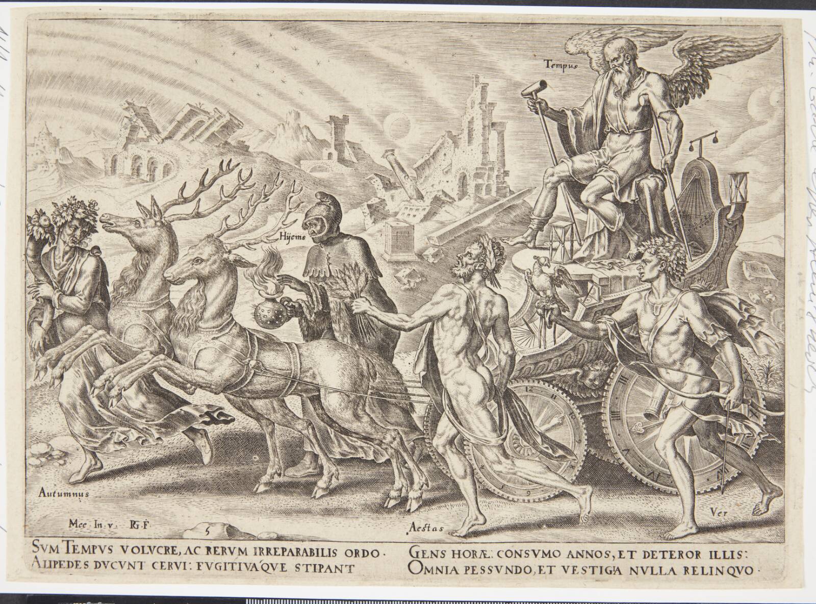 Tidens triumf, Philips Galle, 1563-1566