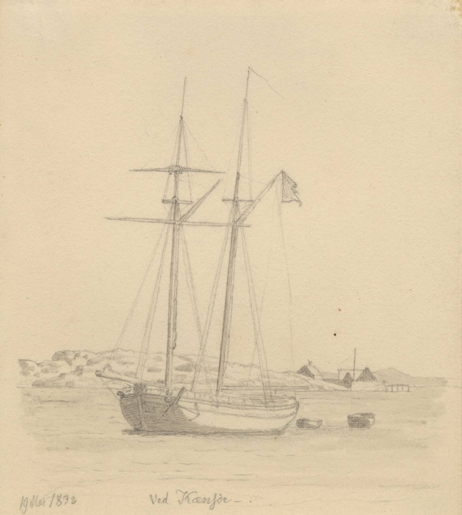 En skonnert, C.W. Eckersberg, 1800-1853